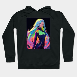 Fantasy Cyber Anime Girl Hoodie